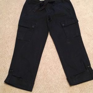 Bloomingdales brand black cargo pants